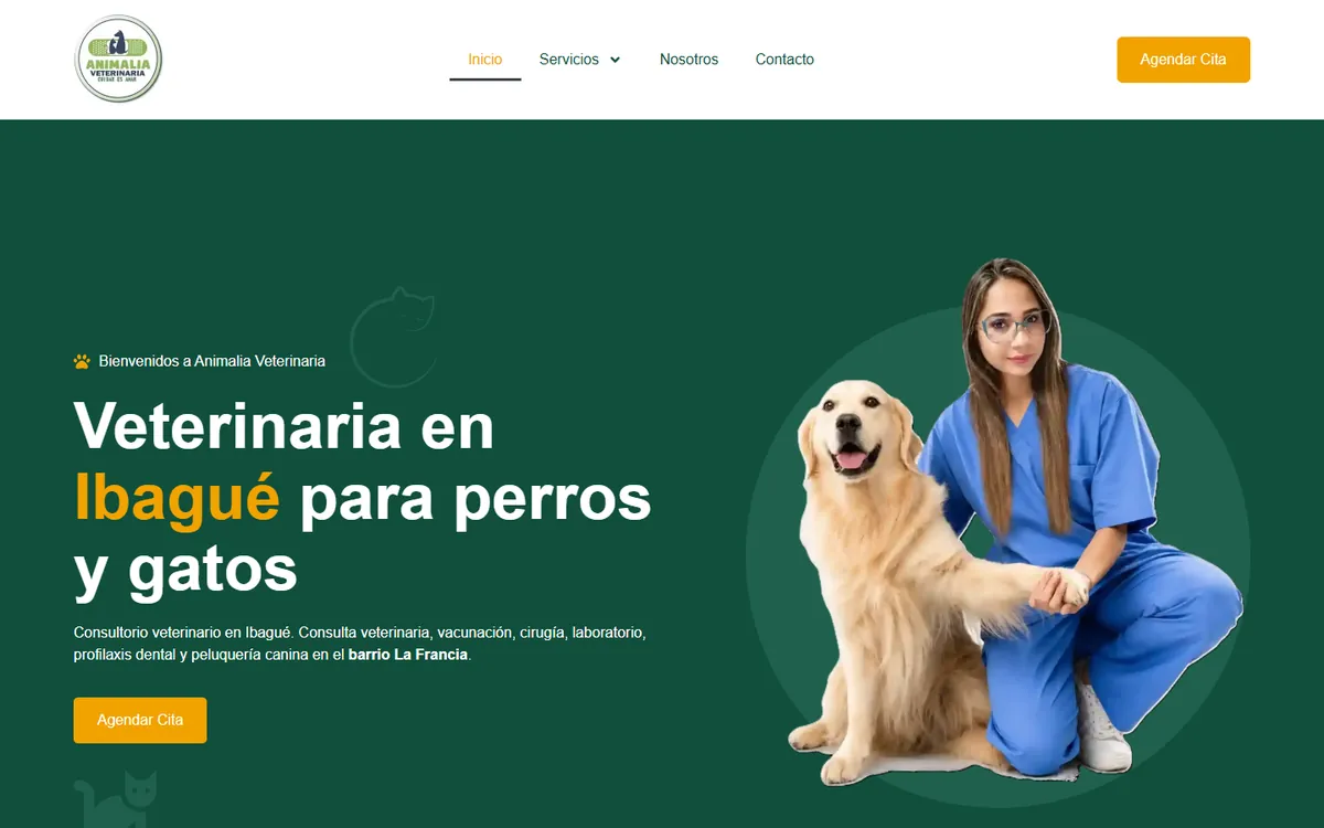Web de Animalia Veterinaria