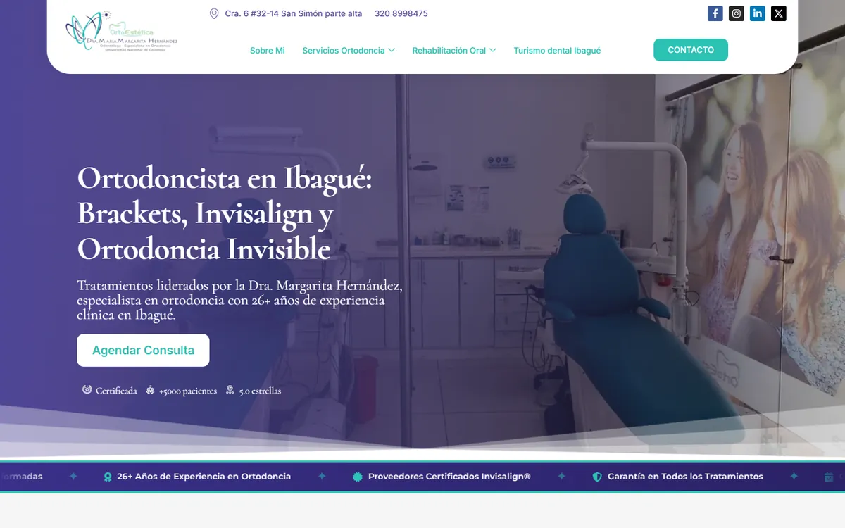 Web de Dra. Margarita Hernández diseñada por WebMarketersPro